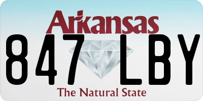 AR license plate 847LBY