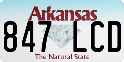 AR license plate 847LCD