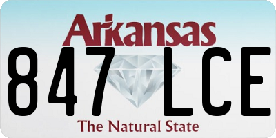 AR license plate 847LCE