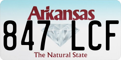 AR license plate 847LCF