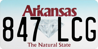 AR license plate 847LCG