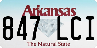AR license plate 847LCI
