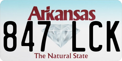 AR license plate 847LCK