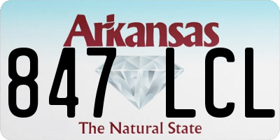 AR license plate 847LCL