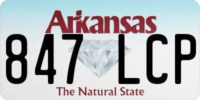 AR license plate 847LCP