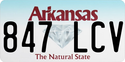 AR license plate 847LCV