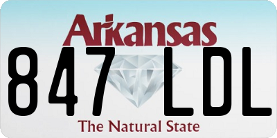 AR license plate 847LDL