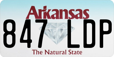 AR license plate 847LDP