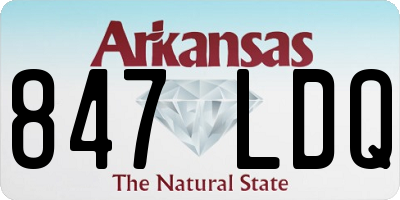 AR license plate 847LDQ