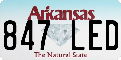AR license plate 847LED