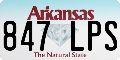 AR license plate 847LPS