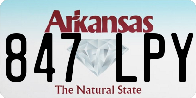 AR license plate 847LPY