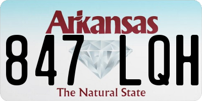 AR license plate 847LQH