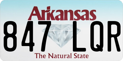 AR license plate 847LQR