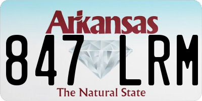 AR license plate 847LRM