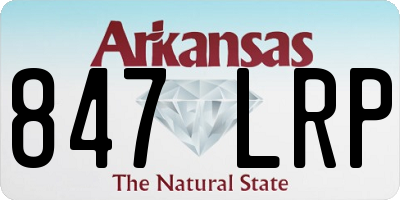AR license plate 847LRP