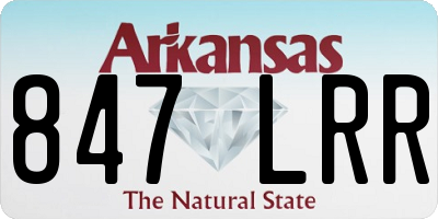 AR license plate 847LRR