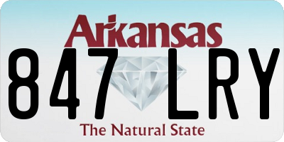 AR license plate 847LRY