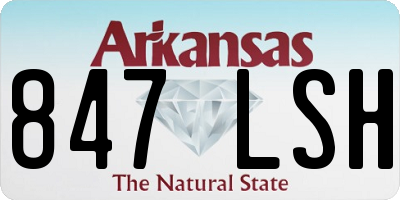 AR license plate 847LSH