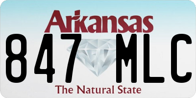 AR license plate 847MLC