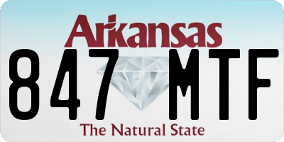AR license plate 847MTF
