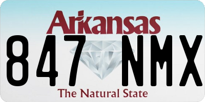AR license plate 847NMX