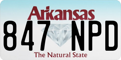 AR license plate 847NPD