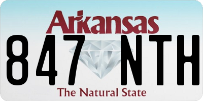 AR license plate 847NTH