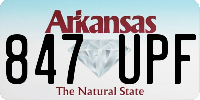 AR license plate 847UPF