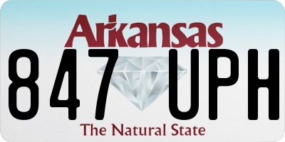 AR license plate 847UPH