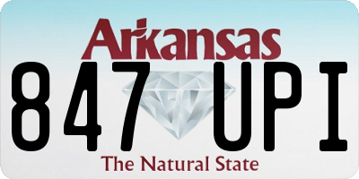 AR license plate 847UPI