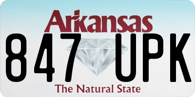 AR license plate 847UPK