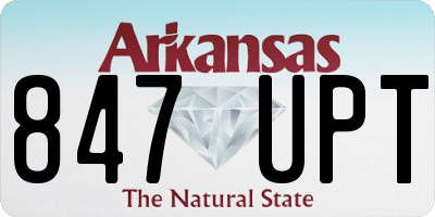 AR license plate 847UPT