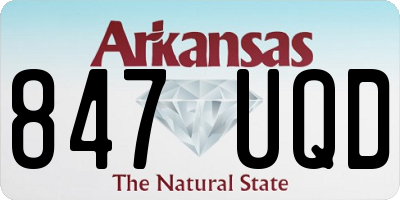 AR license plate 847UQD