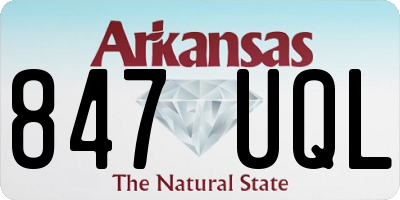 AR license plate 847UQL