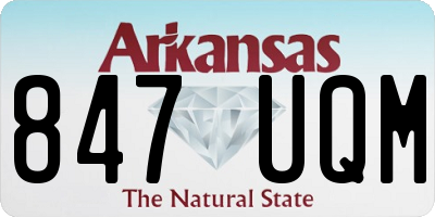 AR license plate 847UQM