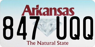 AR license plate 847UQQ