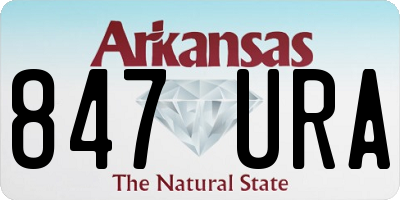 AR license plate 847URA