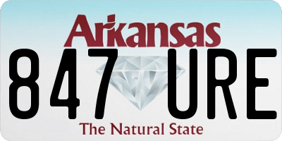 AR license plate 847URE