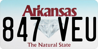 AR license plate 847VEU