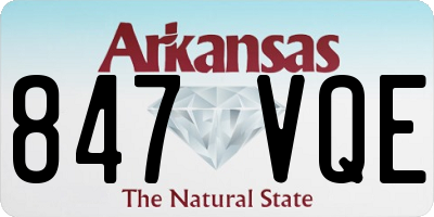 AR license plate 847VQE