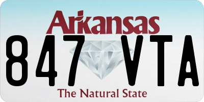 AR license plate 847VTA