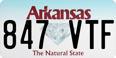 AR license plate 847VTF