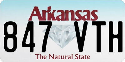 AR license plate 847VTH