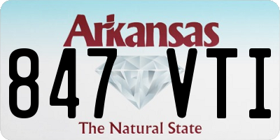 AR license plate 847VTI