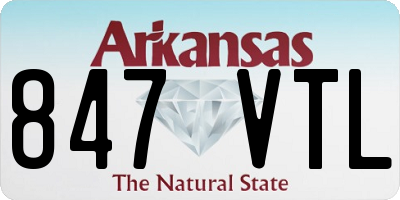 AR license plate 847VTL