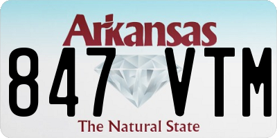 AR license plate 847VTM