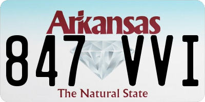 AR license plate 847VVI