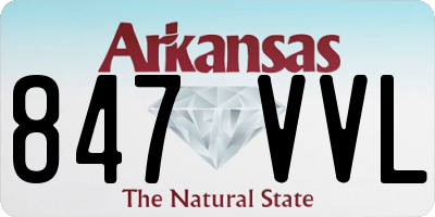 AR license plate 847VVL