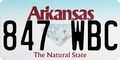 AR license plate 847WBC